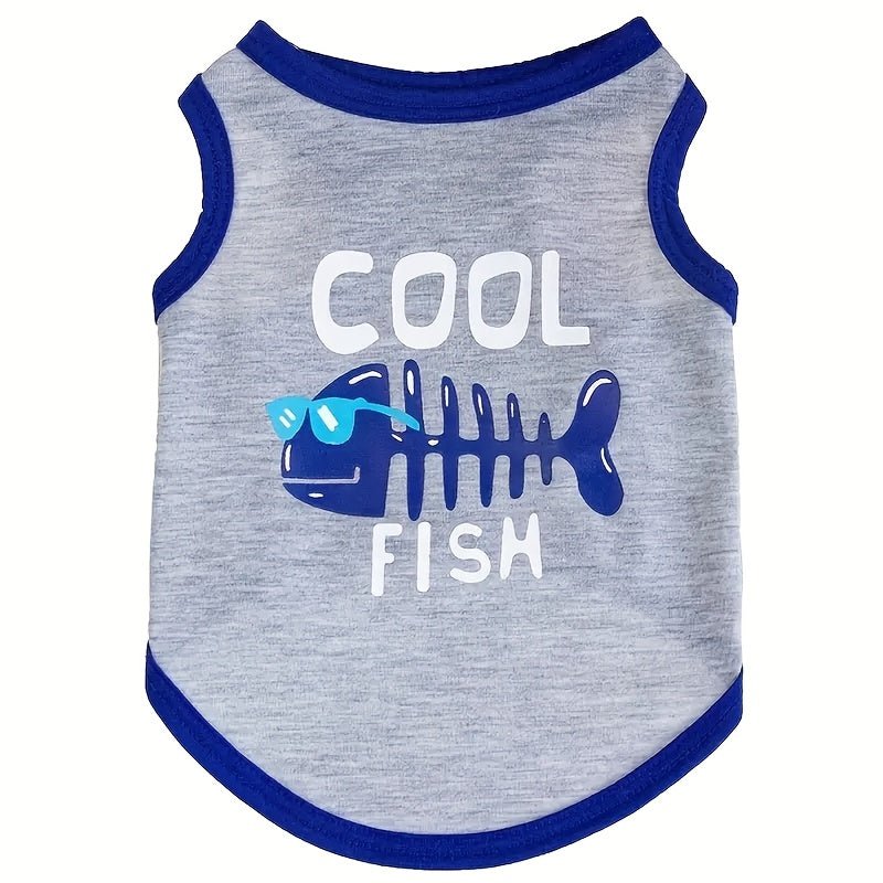 3pcs Dog Clothes Set, Puppy Vest, Boys Pet Breathable Shirt, Summer Pet T-Shirt Printed Pet Sweatshirt Clothing Puppy Clothing - One Stop Shop 4 Pets