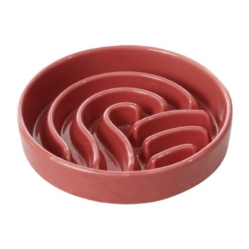 [Wave] Slow Feeder Dog Bowls - Pink / Beige / Orange - One Stop Shop 4 Pets