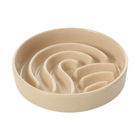 [Wave] Slow Feeder Dog Bowls - Pink / Beige / Orange - One Stop Shop 4 Pets