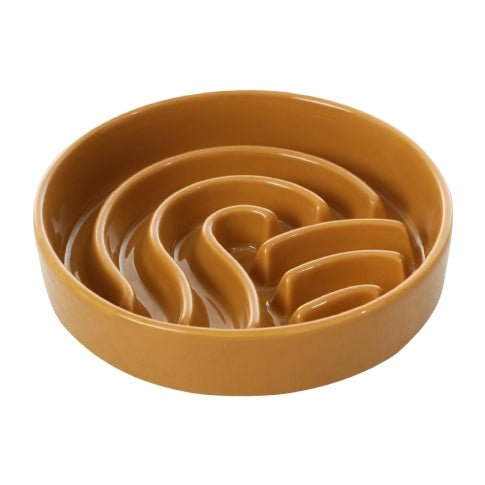 [Wave] Slow Feeder Dog Bowls - Pink / Beige / Orange - One Stop Shop 4 Pets