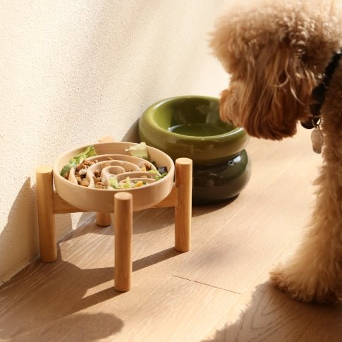 [Wave] Slow Feeder Dog Bowls - Pink / Beige / Orange - One Stop Shop 4 Pets