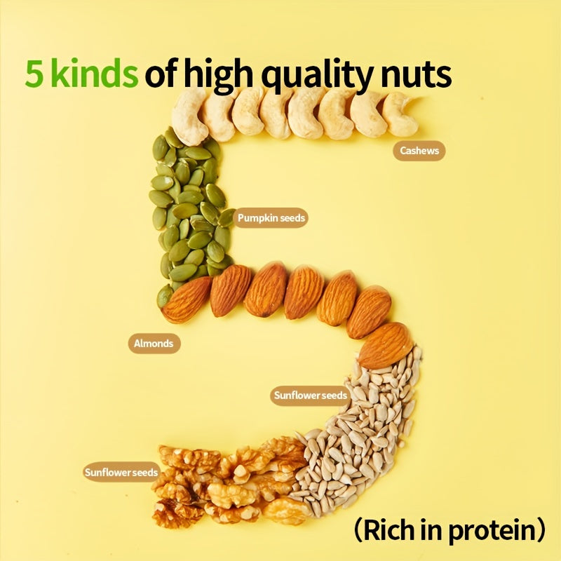 Shell-free feed nuts bird food nourishing pills Little Sun special food five-grain parrot mixed food, containing cashews, pumpkin seeds, almonds, sunflower seeds, walnuts and other high-quality nuts