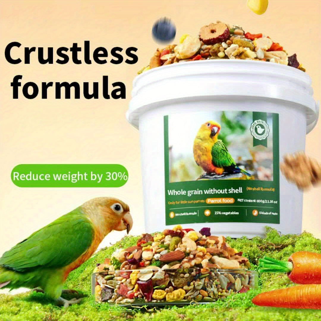 Shell-free feed nuts bird food nourishing pills Little Sun special food five-grain parrot mixed food, containing cashews, pumpkin seeds, almonds, sunflower seeds, walnuts and other high-quality nuts