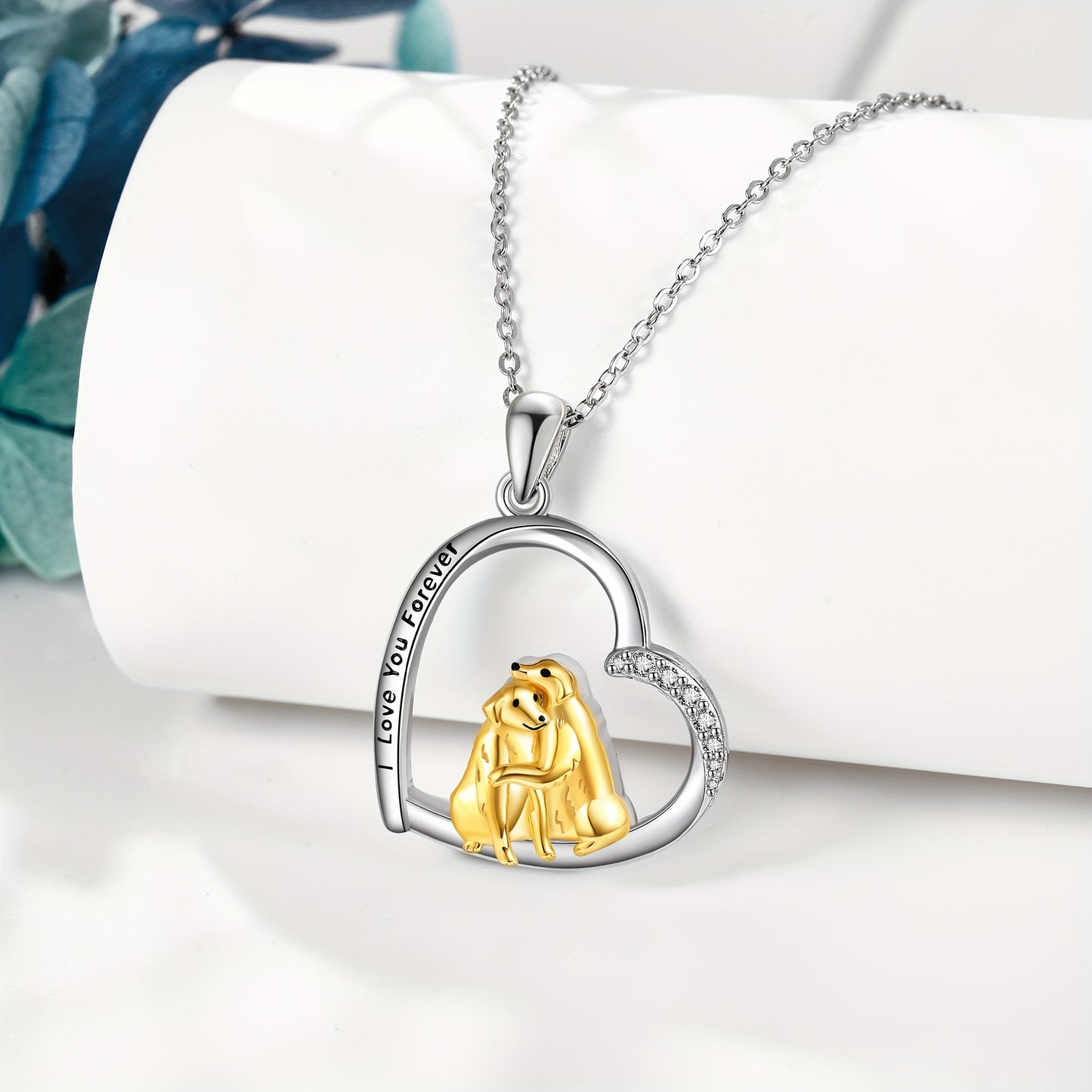 Golden Retriever Necklace For Women Sterling Silver Golden Retriever Pendant Dog Jewelry Golden Retriever Gifts For Women Golden Retriever Lovers
