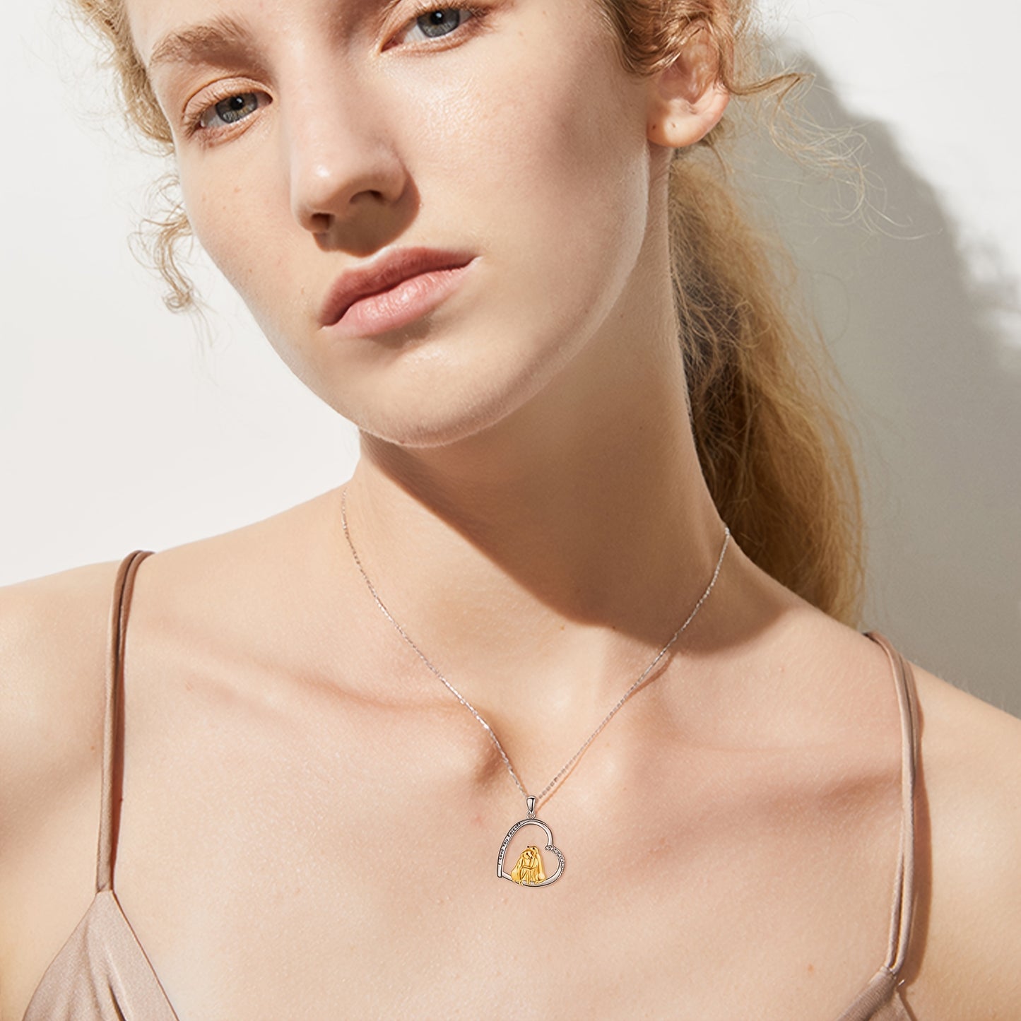 Golden Retriever Necklace For Women Sterling Silver Golden Retriever Pendant Dog Jewelry Golden Retriever Gifts For Women Golden Retriever Lovers