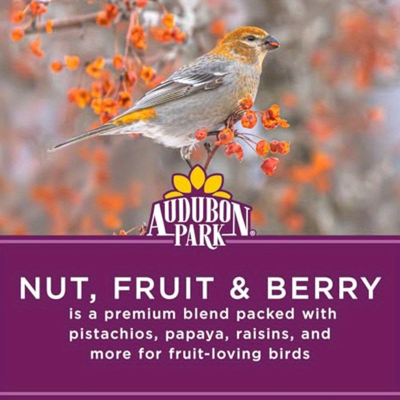 Nut Fruit Wild Bird Seed 15 lb. Premium Blend with Sunflower Seeds Peanuts Safflower Dried Fruit Bird Food for Outside Feeders