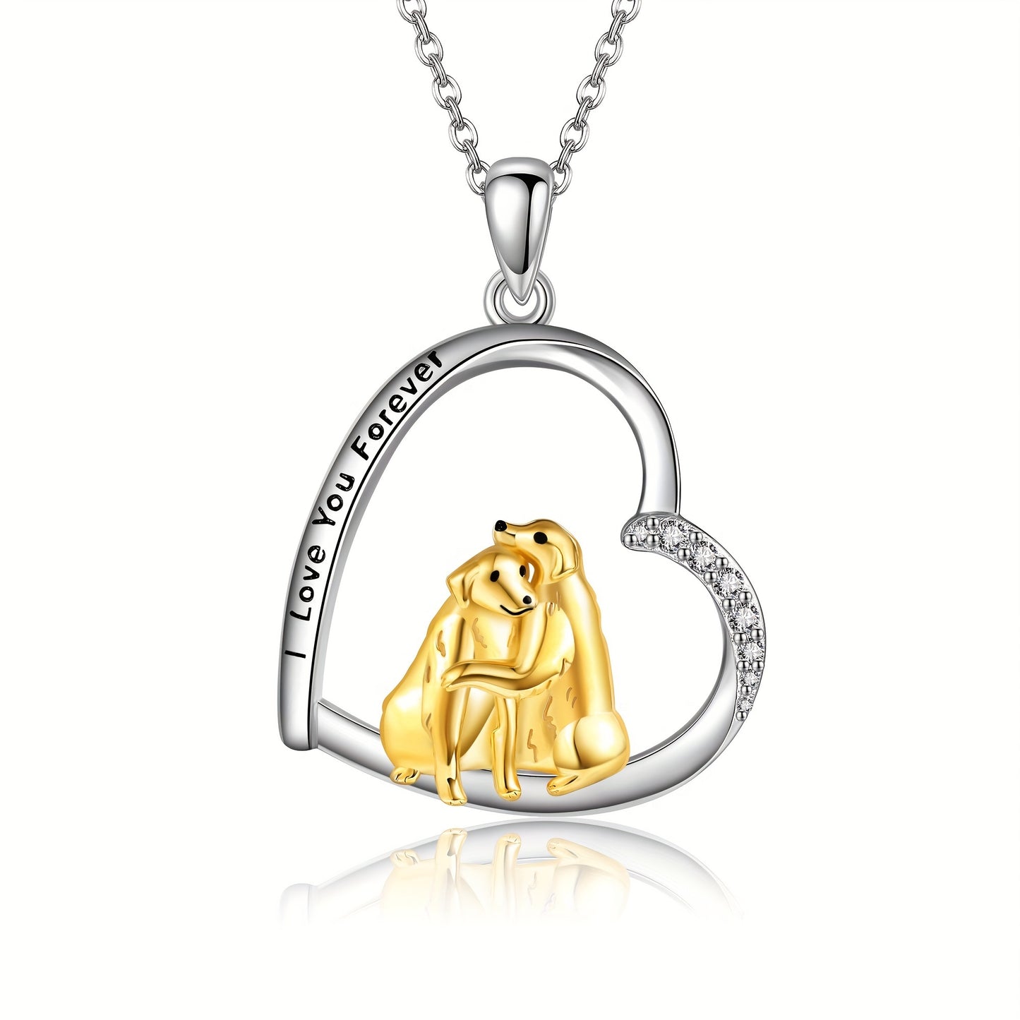 Golden Retriever Necklace For Women Sterling Silver Golden Retriever Pendant Dog Jewelry Golden Retriever Gifts For Women Golden Retriever Lovers