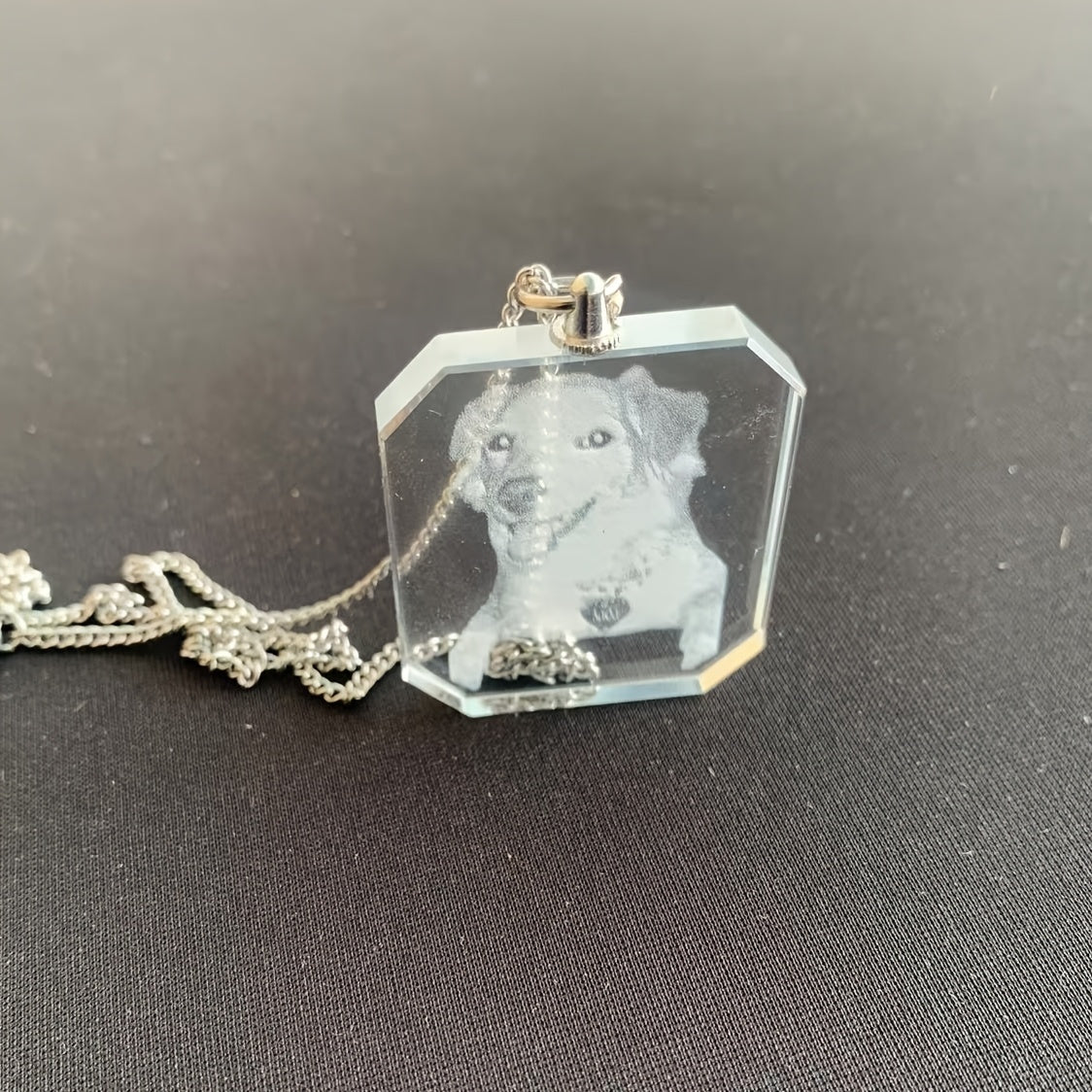 Personalized Cat Memorial Pendant Necklace – Custom Photo Locket with Durable Chain, Glass Keepsake for Pet Lovers, Unique Remembrance Gift for Cat Owners, Cat Jewelry