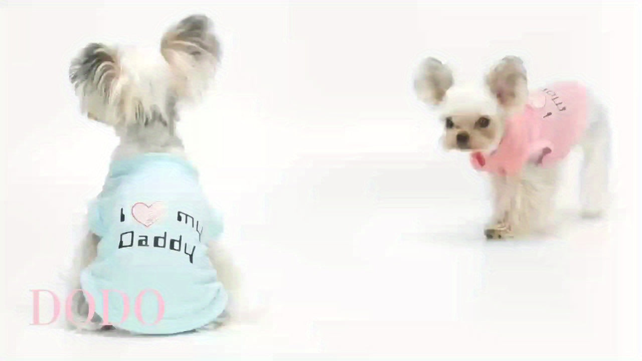 4 Pack Dog T-Shirts, Embroidered "I Love My Mom" Pet Shirt, Sleeveless Pet Vest, Dog Shirt, Dog Clothes, Breathable Summer Dog Vest For Small, Medium And Large Dogs