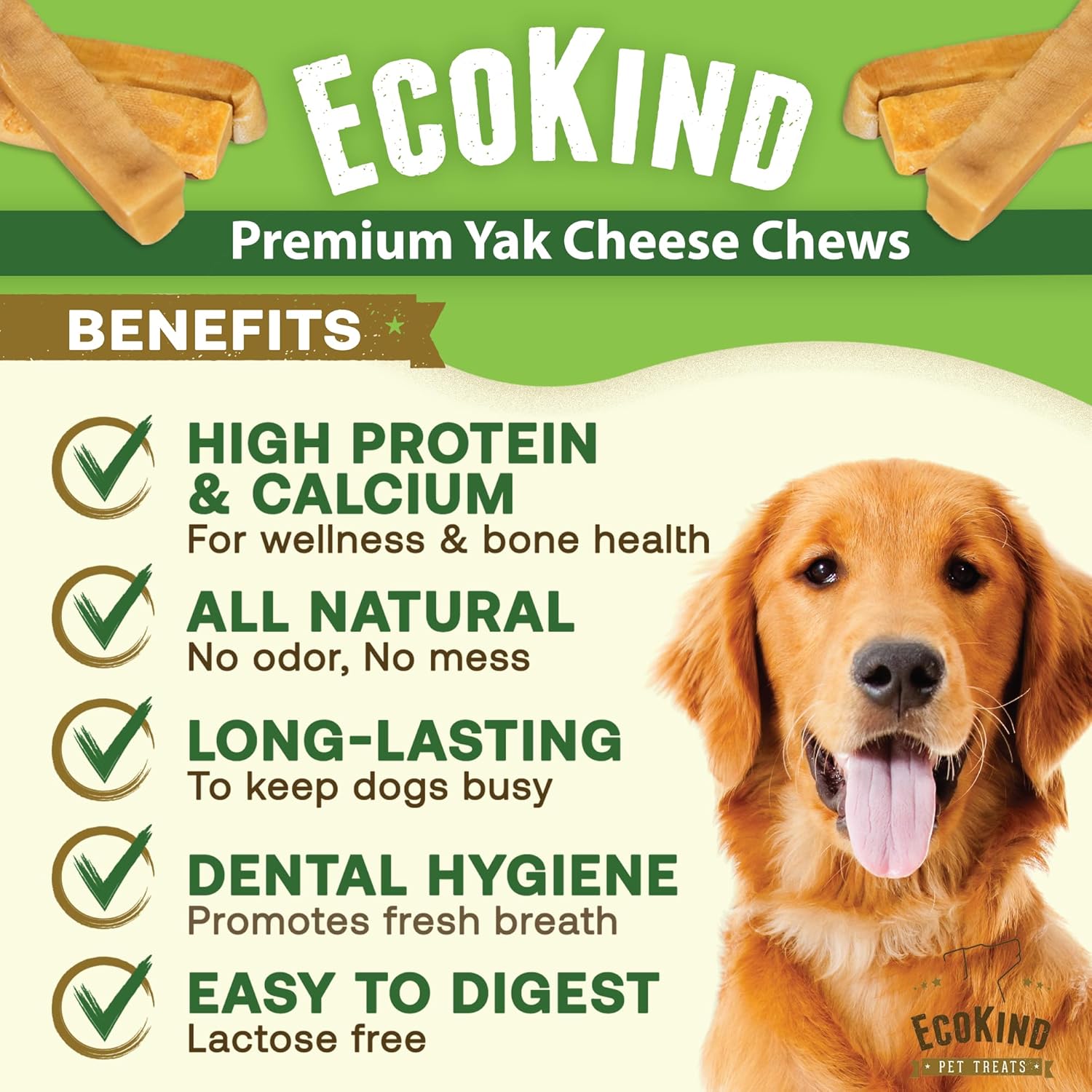 Gold Yak Chews for Small Dogs (4 - 75 sticks) - One Stop Shop 4 Pets
