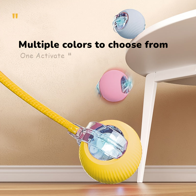 [Rechargeable Interactive Cat Toy Ball] USB Rechargeable Cat Toy Ball - Durable, Interactive Teaser for Cats & Dogs, Relieves Boredom with Smart Electric Play, Automatic Cat Toys