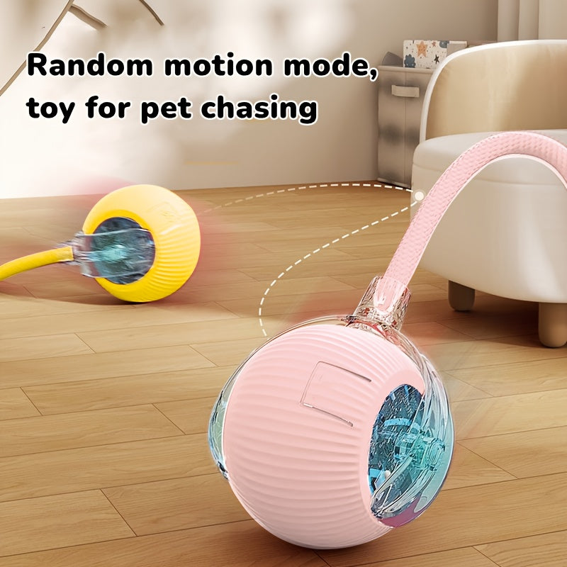 [Rechargeable Interactive Cat Toy Ball] USB Rechargeable Cat Toy Ball - Durable, Interactive Teaser for Cats & Dogs, Relieves Boredom with Smart Electric Play, Automatic Cat Toys