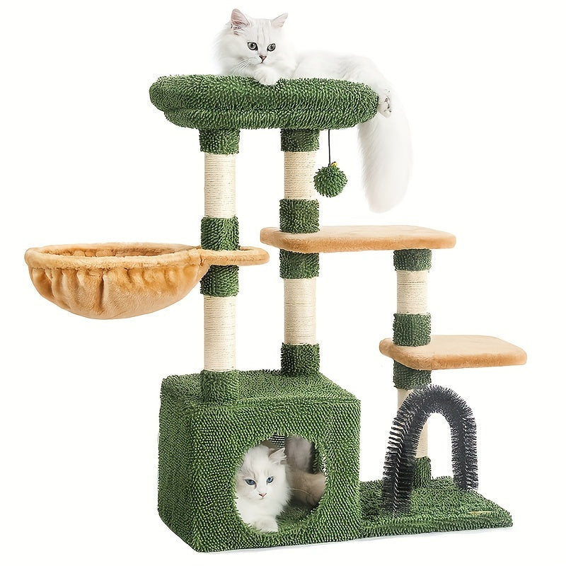 Cat Tree Tower Large Cats Condo Cozy Bed Scratching Posts Cat Toys for Cats Climbing Tall Pet Cat Products Accessories