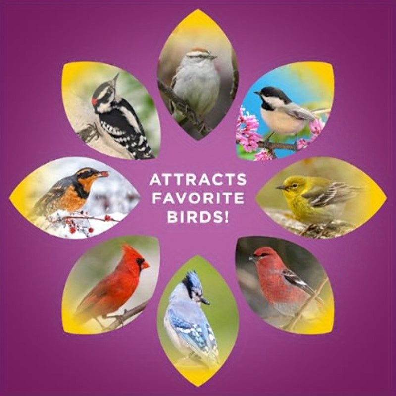 Nut Fruit Wild Bird Seed 15 lb. Premium Blend with Sunflower Seeds Peanuts Safflower Dried Fruit Bird Food for Outside Feeders