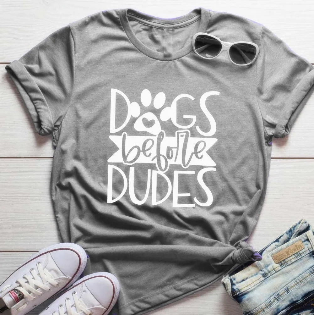 Sugarbaby Dog's Before Dudes T Shirt Funny Dog Lovers t shirts Gifts Ideas For Dog Lover Unisex Fashion Tumblr t shirt dropship