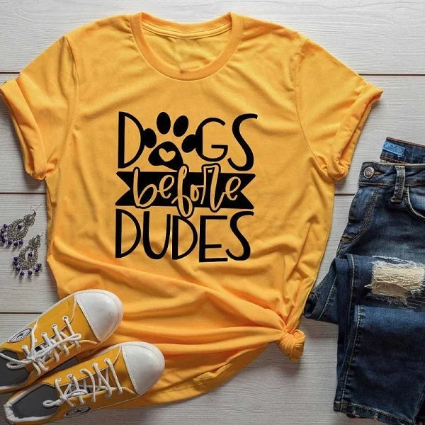 Sugarbaby Dog's Before Dudes T Shirt Funny Dog Lovers t shirts Gifts Ideas For Dog Lover Unisex Fashion Tumblr t shirt dropship