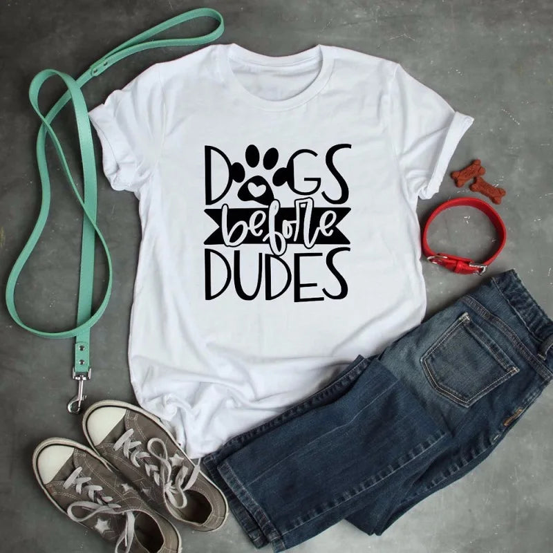 Sugarbaby Dog's Before Dudes T Shirt Funny Dog Lovers t shirts Gifts Ideas For Dog Lover Unisex Fashion Tumblr t shirt dropship