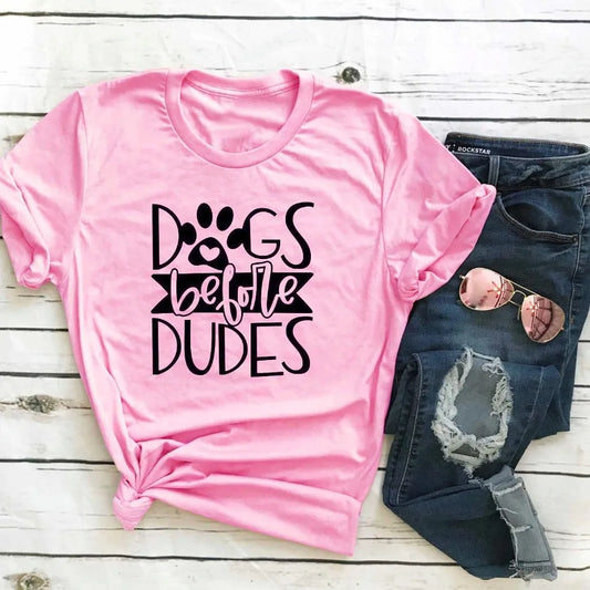 Sugarbaby Dog's Before Dudes T Shirt Funny Dog Lovers t shirts Gifts Ideas For Dog Lover Unisex Fashion Tumblr t shirt dropship
