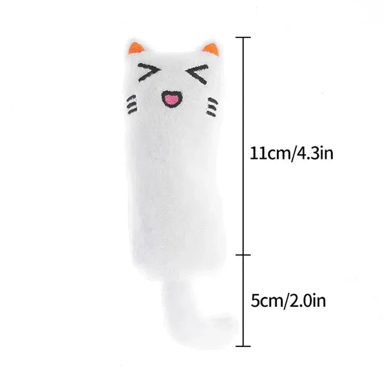 Cat Toy catnip sound paper Funny Emoji toy teeth grinding tease kitten Interactive Bite-resistant sound paper furry cat toy