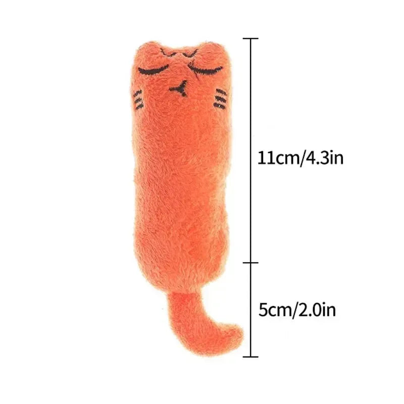 Cat Toy catnip sound paper Funny Emoji toy teeth grinding tease kitten Interactive Bite-resistant sound paper furry cat toy