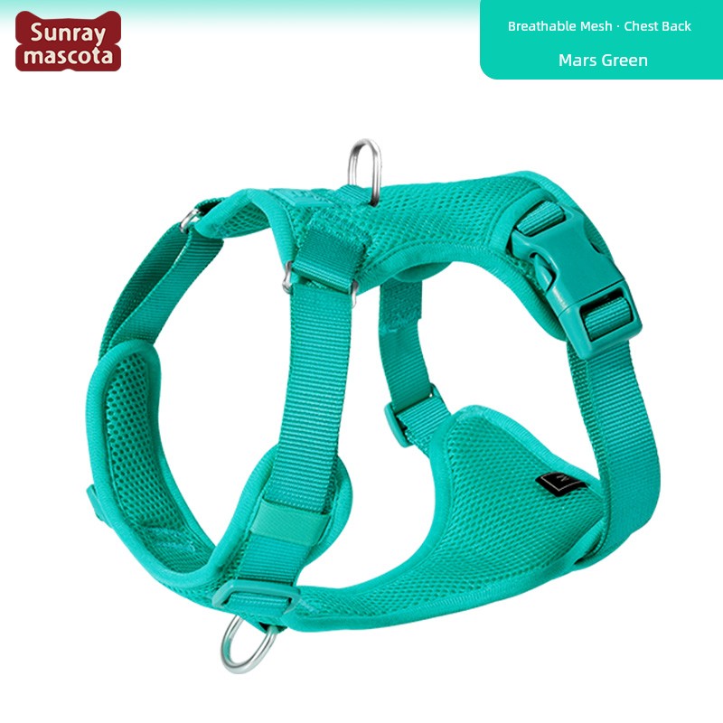 Sunraymascota Dog Breast Strap Pet Vest Vest Small and Medium-Sized Dogs Anti Breaking Loose Hand Holding Rope