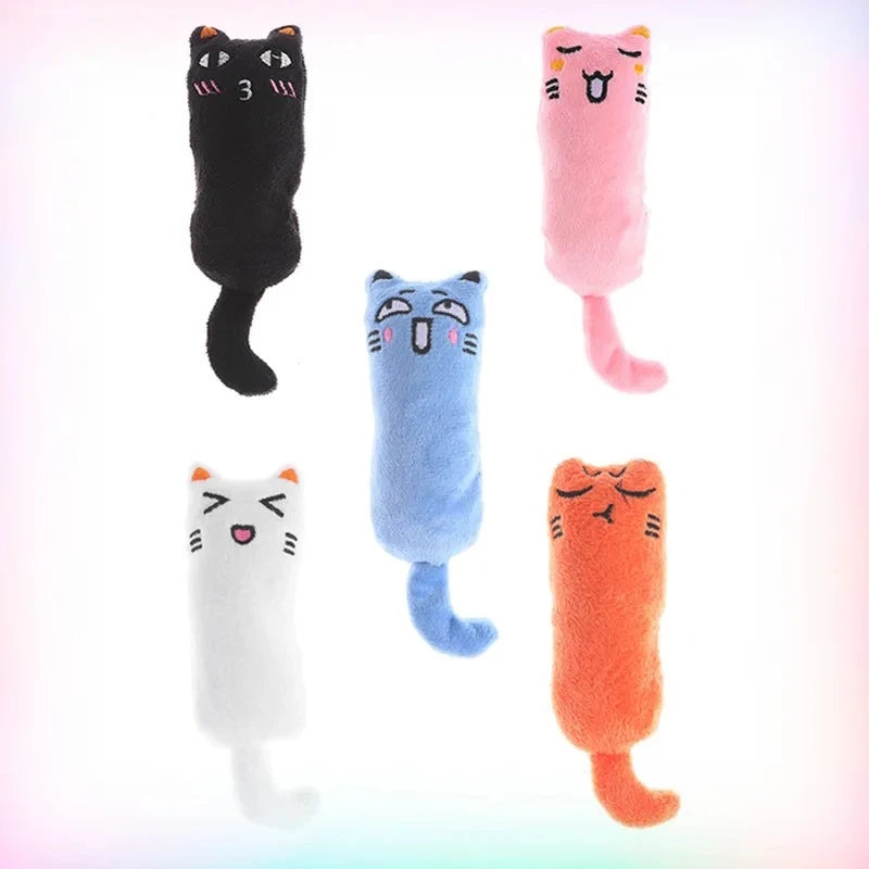 Cat Toy catnip sound paper Funny Emoji toy teeth grinding tease kitten Interactive Bite-resistant sound paper furry cat toy