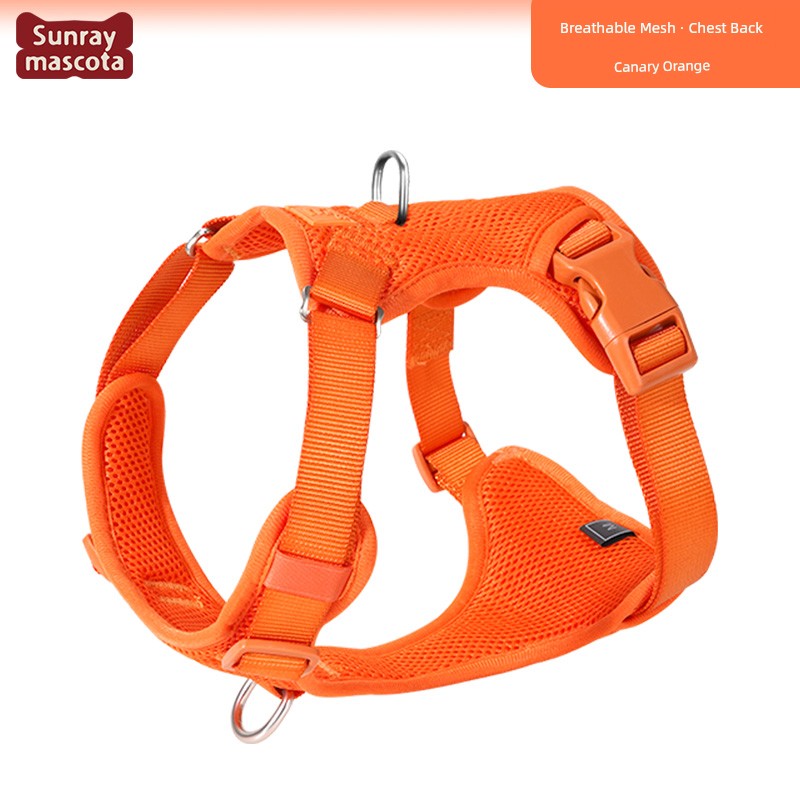 Sunraymascota Dog Breast Strap Pet Vest Vest Small and Medium-Sized Dogs Anti Breaking Loose Hand Holding Rope