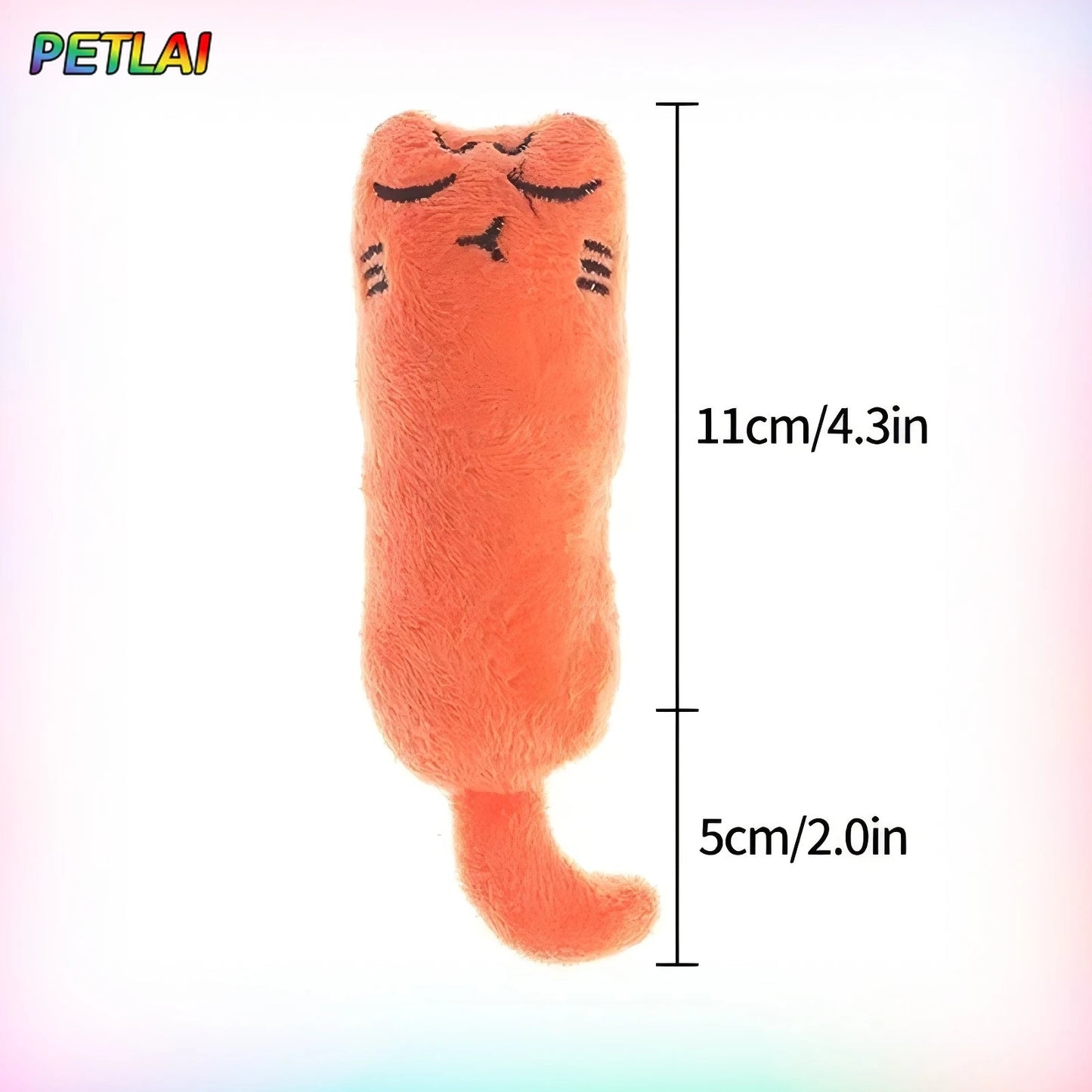 Cat Toy catnip sound paper Funny Emoji toy teeth grinding tease kitten Interactive Bite-resistant sound paper furry cat toy