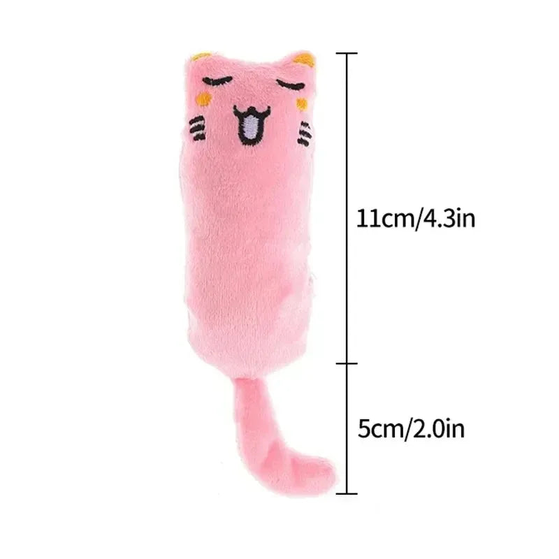 Cat Toy catnip sound paper Funny Emoji toy teeth grinding tease kitten Interactive Bite-resistant sound paper furry cat toy