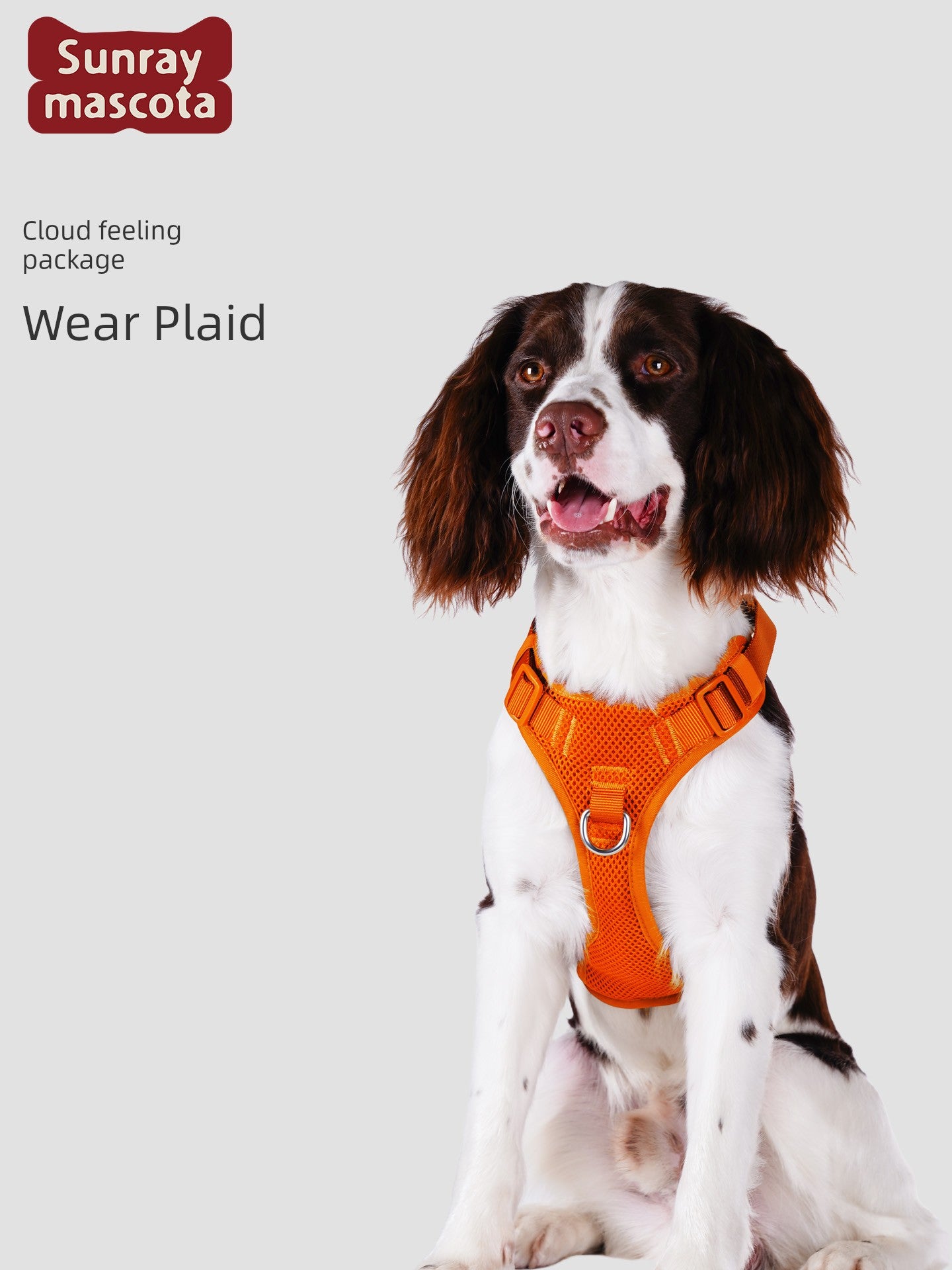 Sunraymascota Dog Breast Strap Pet Vest Vest Small and Medium-Sized Dogs Anti Breaking Loose Hand Holding Rope