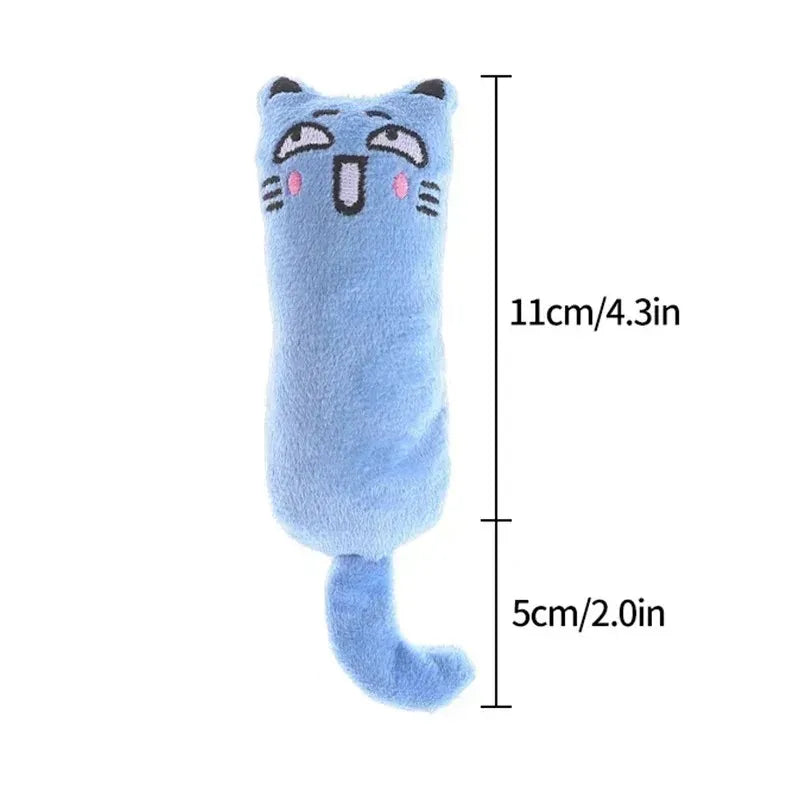 Cat Toy catnip sound paper Funny Emoji toy teeth grinding tease kitten Interactive Bite-resistant sound paper furry cat toy