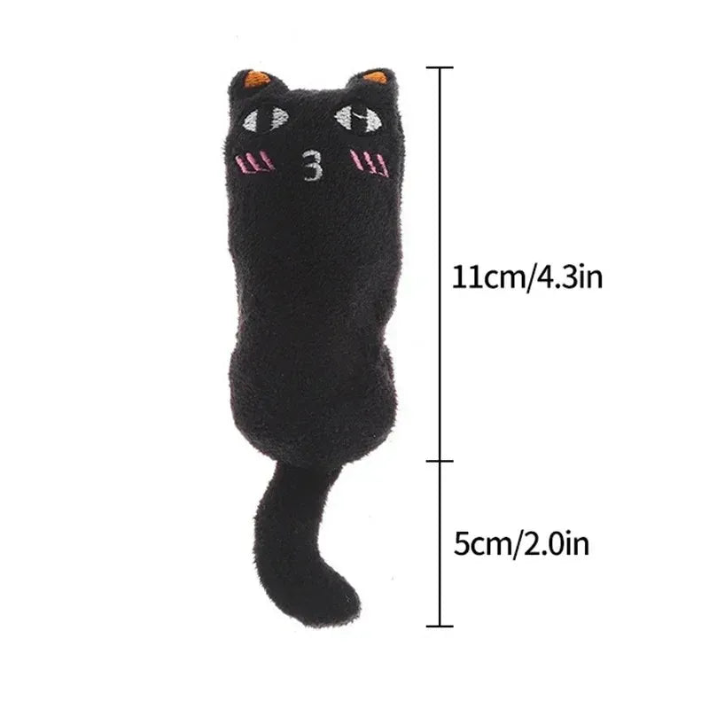 Cat Toy catnip sound paper Funny Emoji toy teeth grinding tease kitten Interactive Bite-resistant sound paper furry cat toy