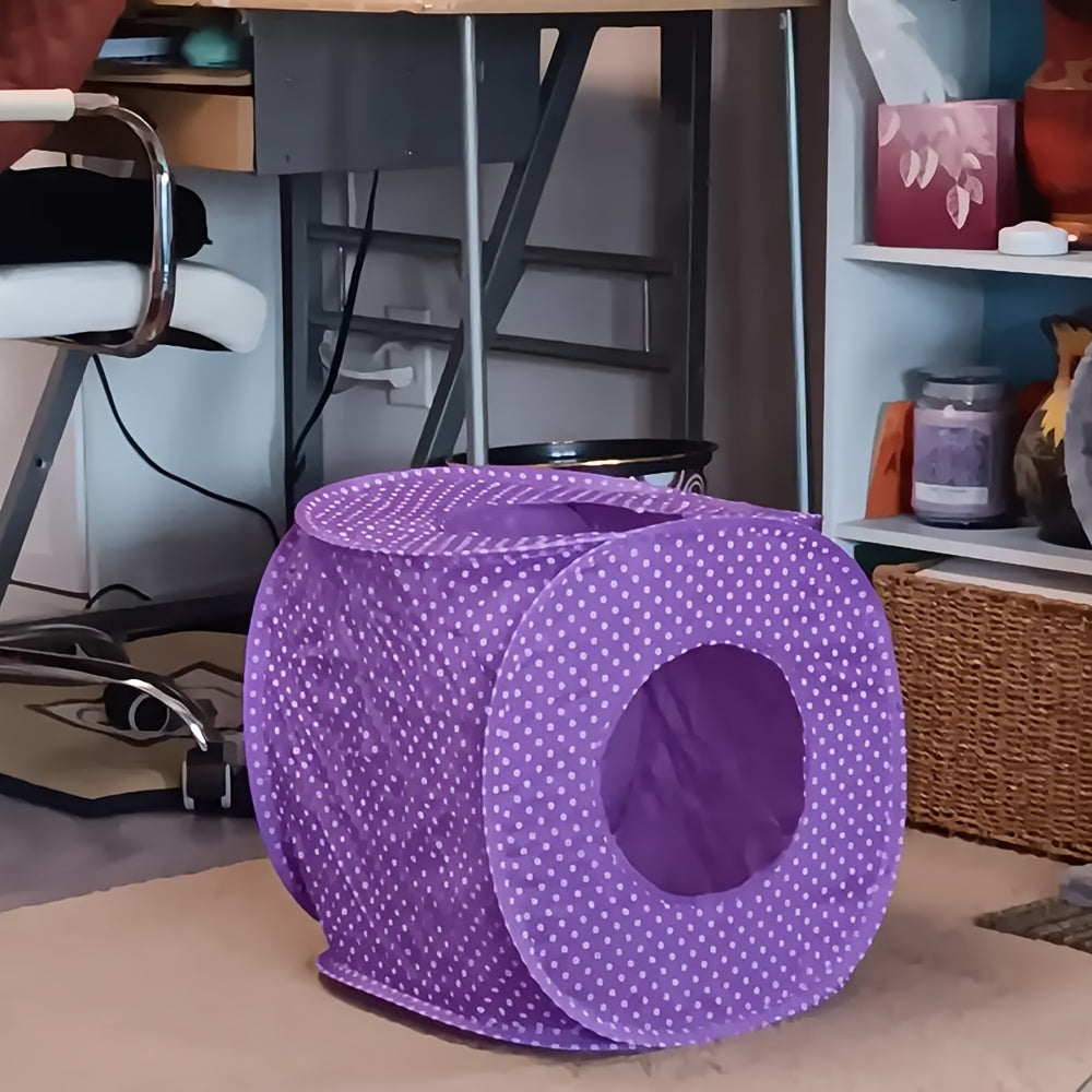 18-Pack Cat Toy Set with Collapsible Tunnel, Assorted Plush Mice, Ball Toys, Teaser Wand, Sisal Mouse, and Bell Balls - Interactive Polyester Blend Cat Toys for Playtime and Teething