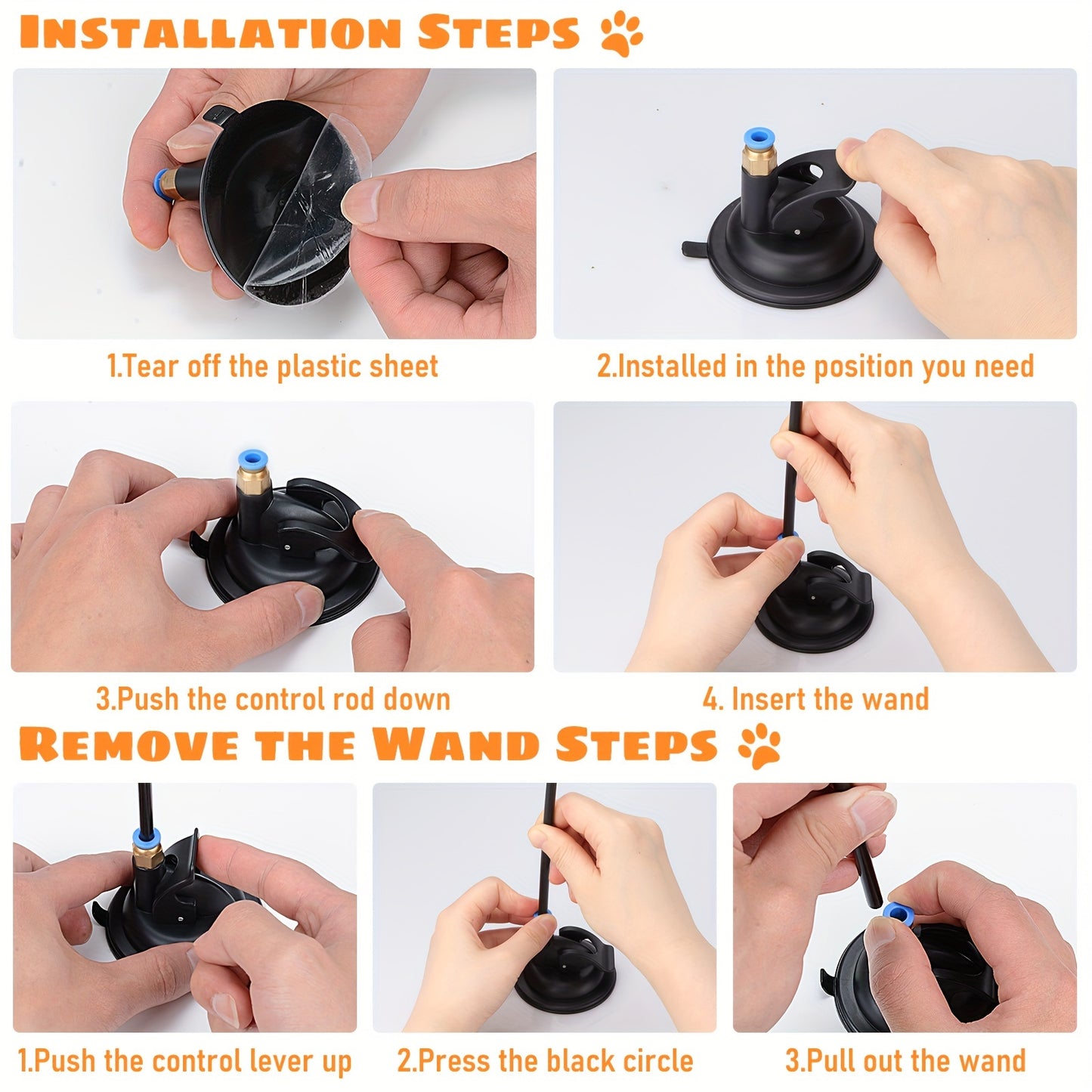 Cat Feather Toys, 10PCS Cat Toys with Super Suction Cup, Detachable 2PCS Cat Wand Toys & 6PCS Replacement Teaser Refills with Bell, Interactive Cat Toy for Indoor Cats Kitten Play Exercise