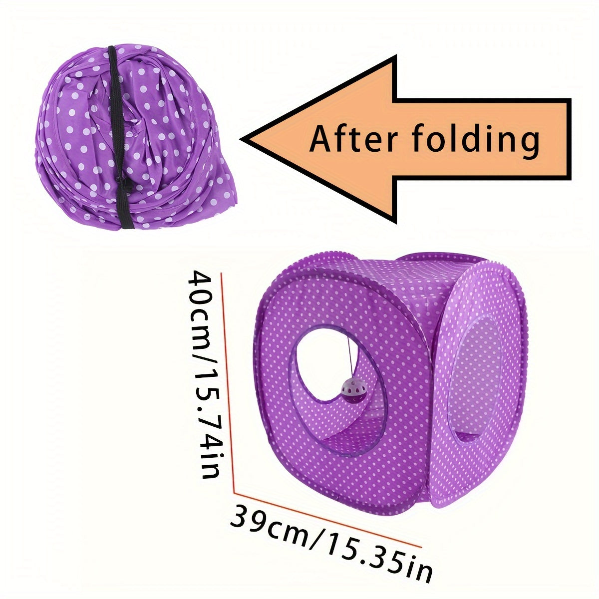 18-Pack Cat Toy Set with Collapsible Tunnel, Assorted Plush Mice, Ball Toys, Teaser Wand, Sisal Mouse, and Bell Balls - Interactive Polyester Blend Cat Toys for Playtime and Teething