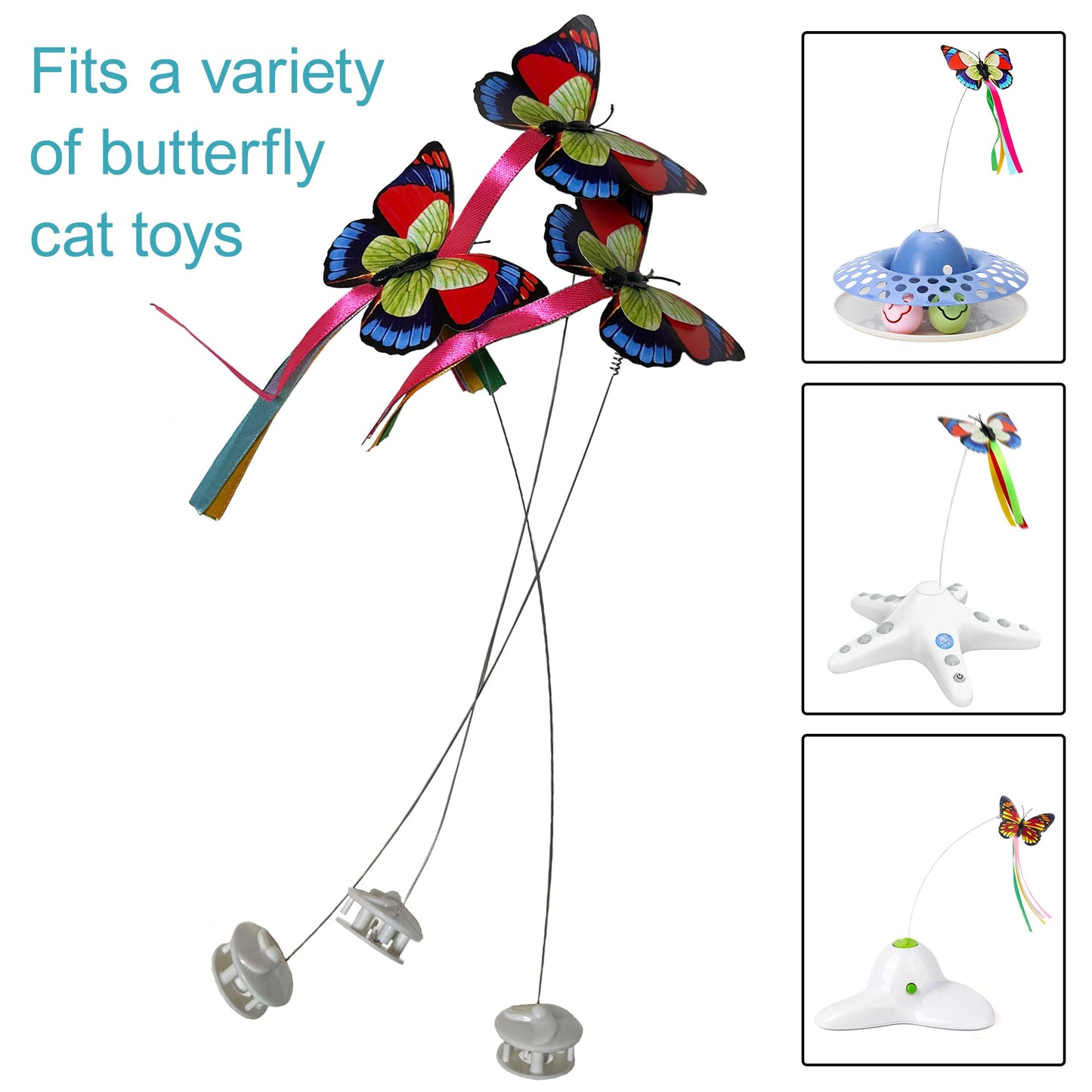 Caroline's Cats Butterfly Replacement Pack for Interacitve Butterfly Toy