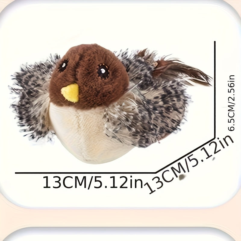 Interactive Flying Bird Cat Toy Flapping Wings Chirping, Cat Toys, Cat Toys For Indoor Cats, Fidget Toys, Interactive Cat Toy, Kitten Toys, Pet Toys, Bird Plush, Chirping Birds, Without Battery
