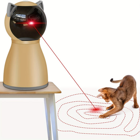Valonii Interactive Cat Laser Toy Automatic for Indoor Cats, [2024 Newly Upgraded] Real Random Trajectory Rechargeable Laser Pointer Cat Toys for Indoor Cats/Kittens/Dogs