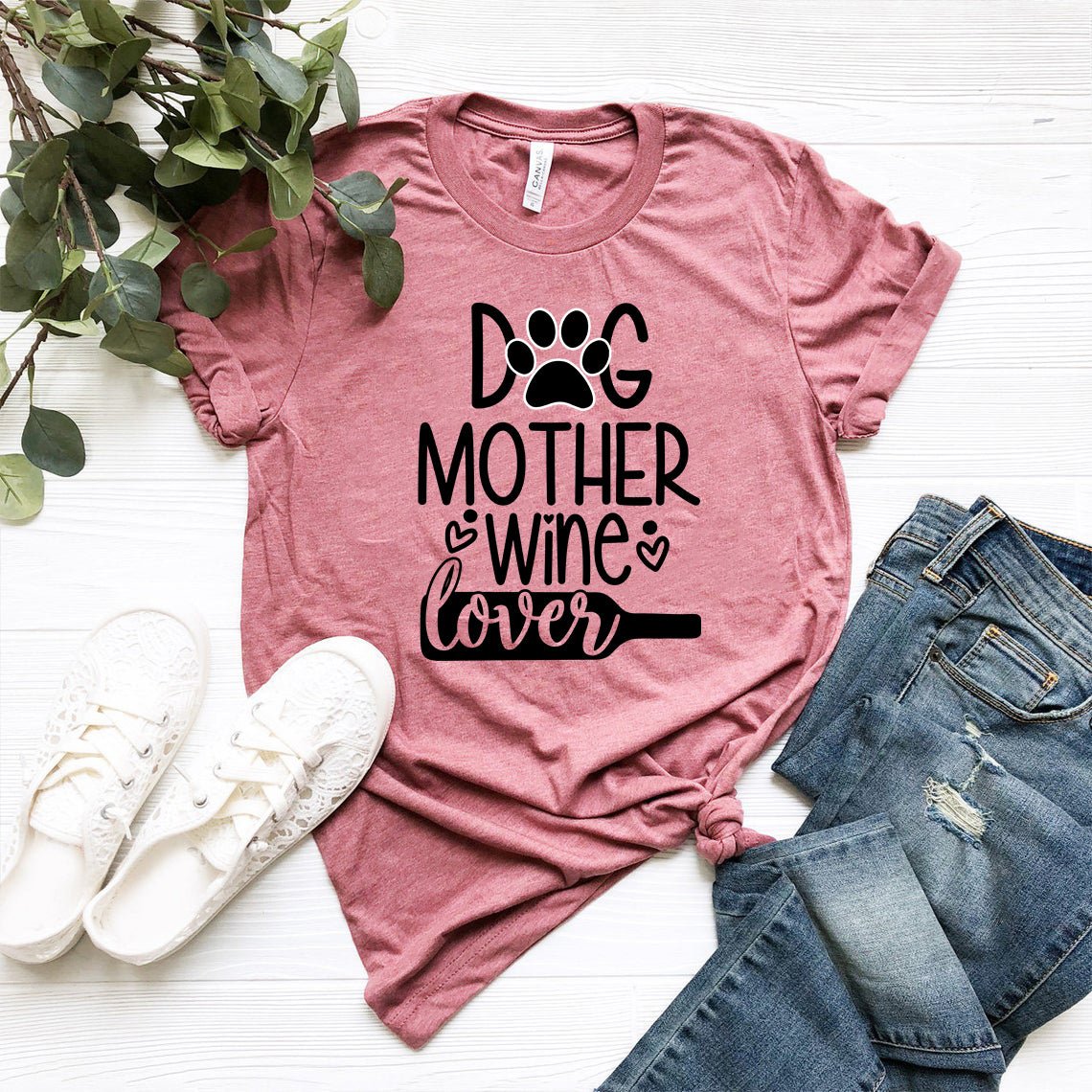 DT0608 Dog Mother Wine Lover - One Stop Shop 4 Pets
