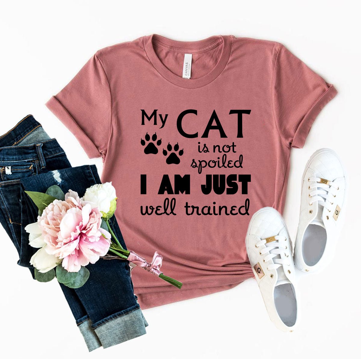My Cat Is Not Spoiled T-Shirt - One Stop Shop 4 Pets
