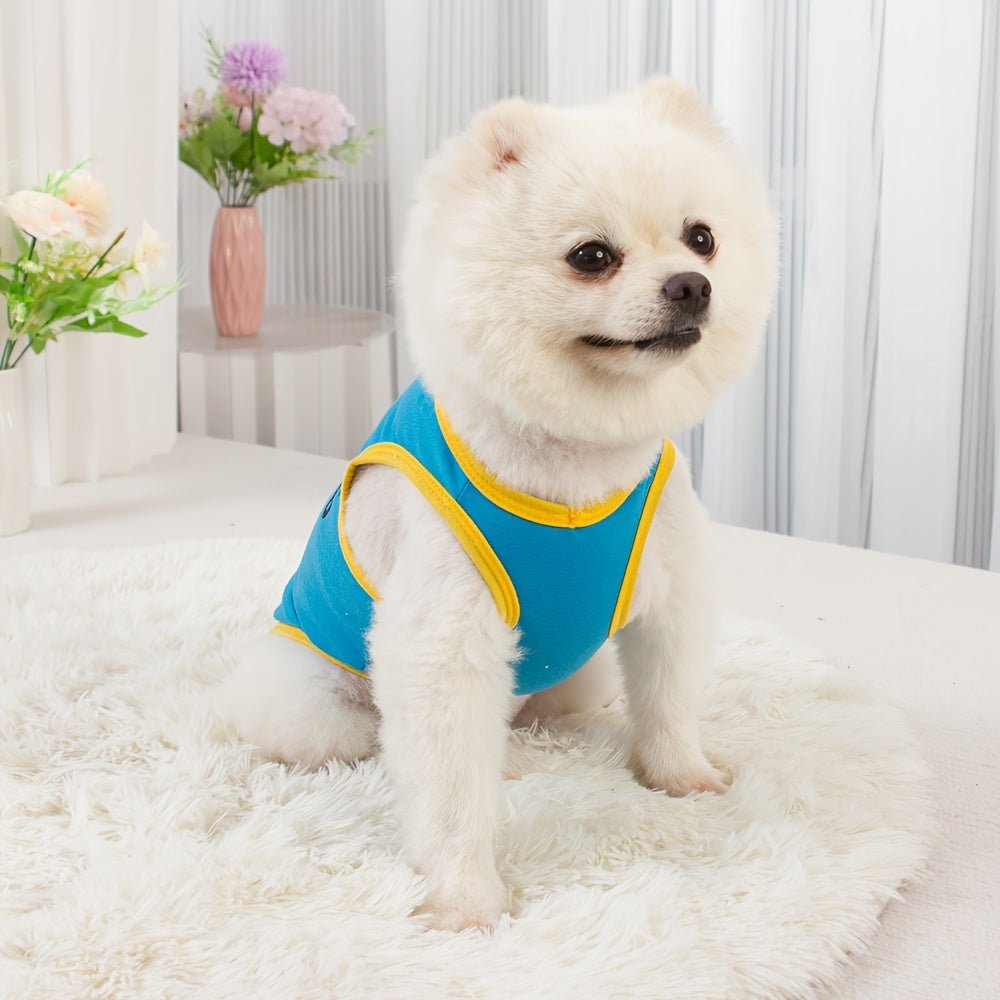 3pcs Dog Clothes Set, Puppy Vest, Boys Pet Breathable Shirt, Summer Pet T-Shirt Printed Pet Sweatshirt Clothing Puppy Clothing - One Stop Shop 4 Pets