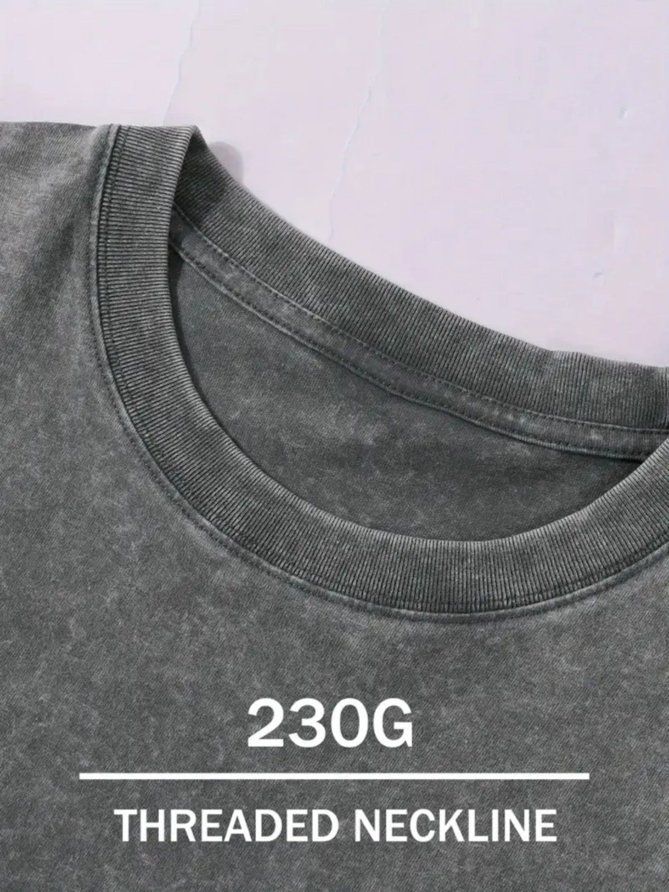 Men'S Casual Street Style T-Shirt, 230G Double-Sided Washed Fabric, Black Cat & Floral Print, Round Neck, Regular Fit, Short Sleeve, All-Season Outdoor Tee, Classic Gift for Hiking & Daily Wear, Hiking Apparel | Street Style