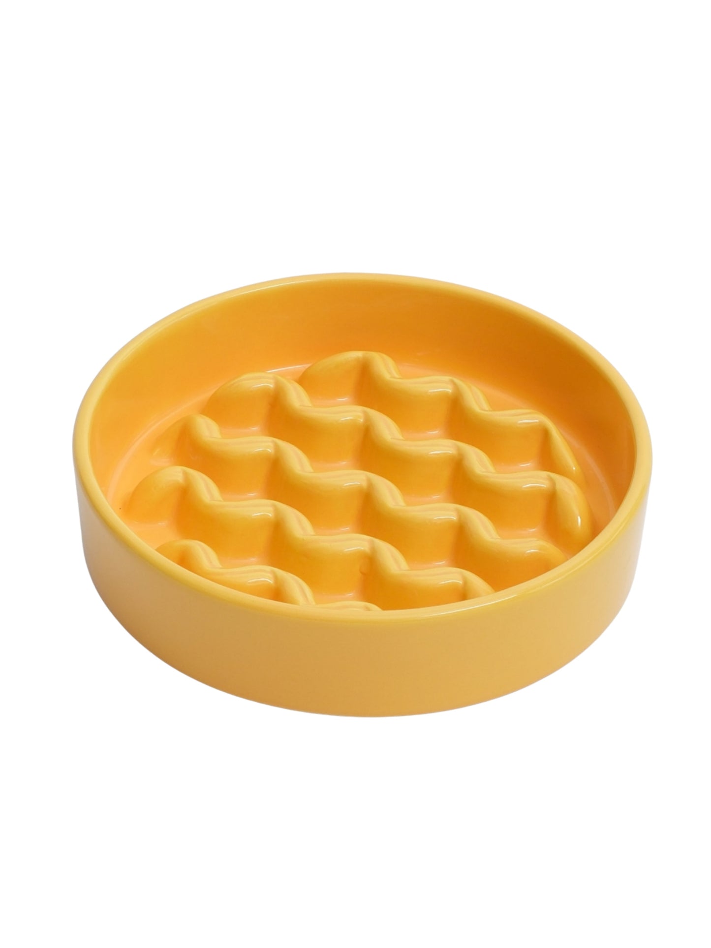[Macaroni] Slow Feeder Dog Bowls - Yellow / Frozen Blue / Purple